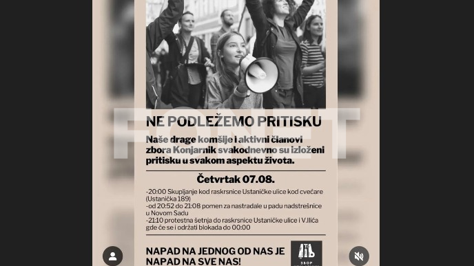 Šetnja i blokada raskrsnice